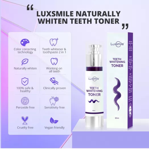 LUXSMILE Colour Corrector Toothpaste Toner, Zero Sensitivity