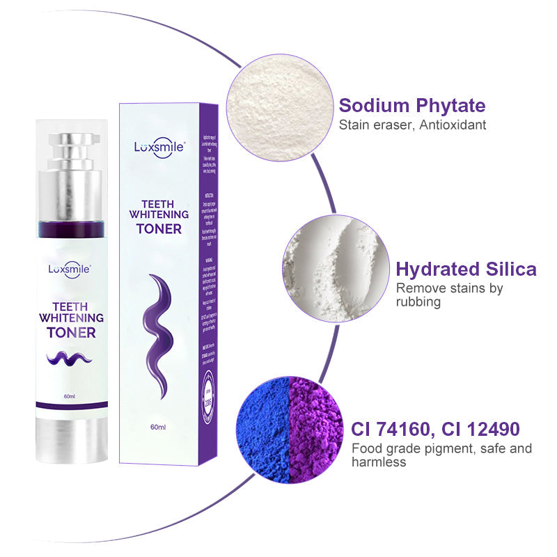 LUXSMILE Colour Corrector Toothpaste Toner, Zero Sensitivity
