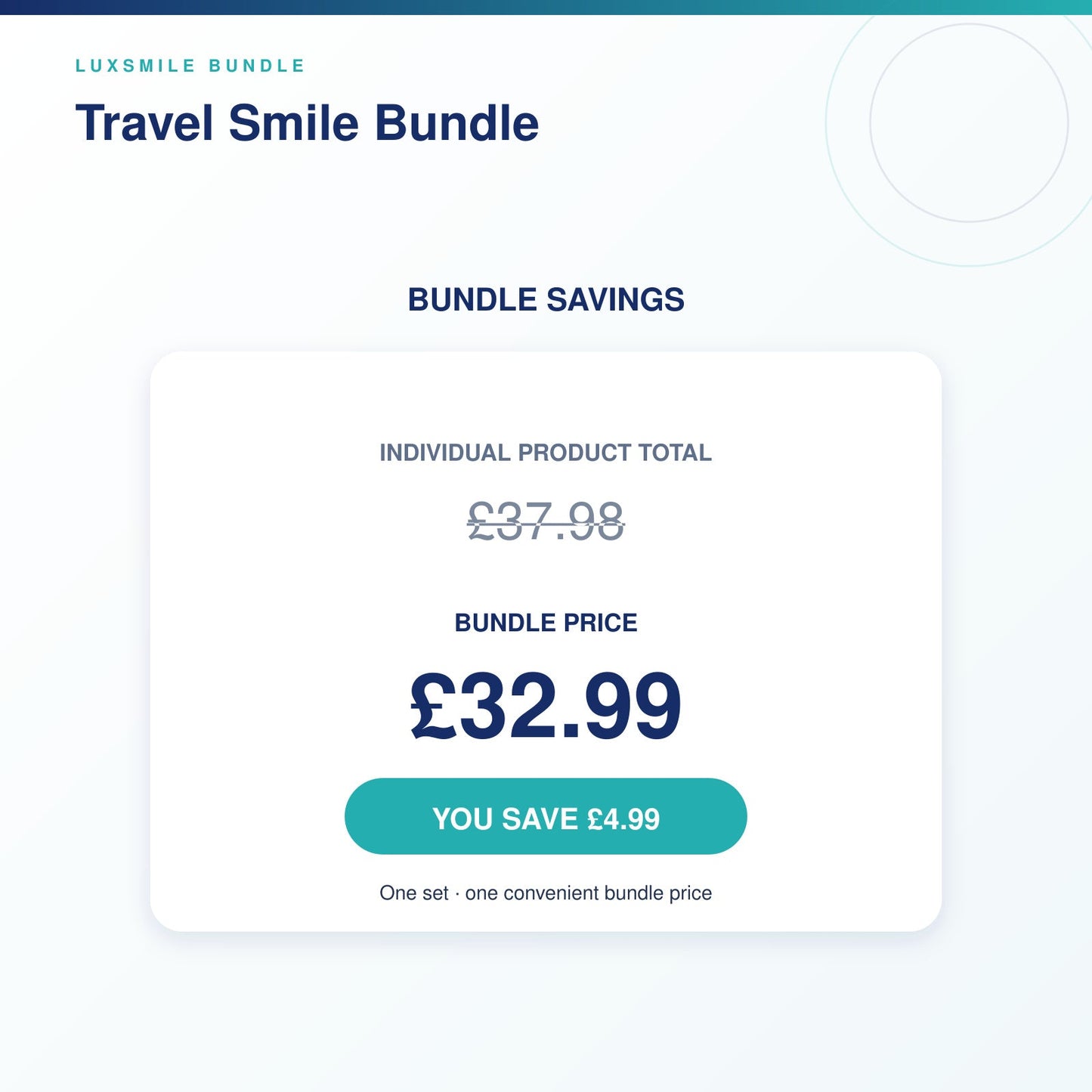 Travel Smile Bundle savings