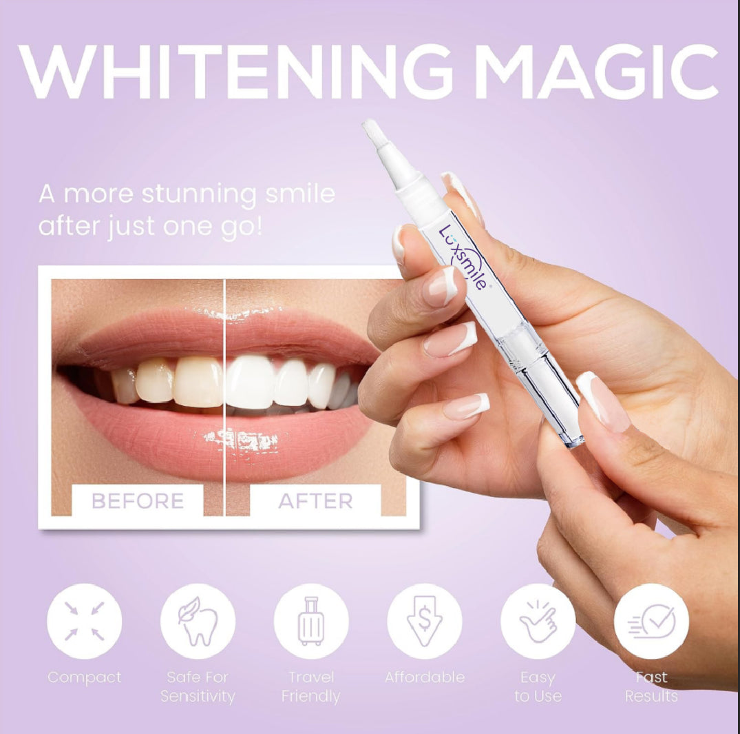 LUXSMILE Teeth Whitening Pen - Whiten Your Teeth on the Go!