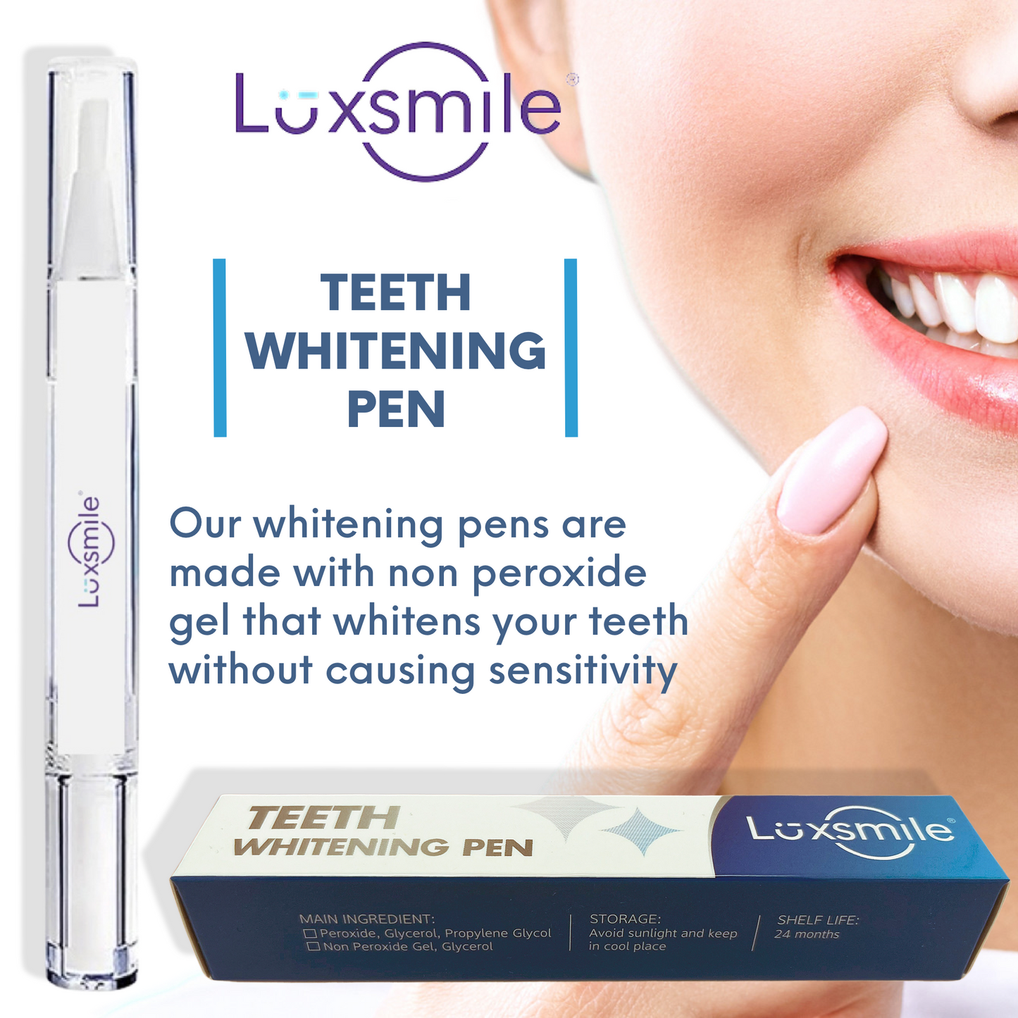 LUXSMILE Teeth Whitening Pen - Whiten Your Teeth on the Go!