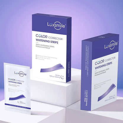 LUXSMILE 28 Teeth Whitening Strips NO PEROXIDE 14 Days Supply