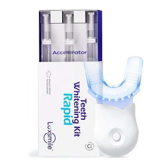 Luxsmile Rapid NON Sensitive Teeth Whitening Kit Blue 6 LED Light 60 Treatments