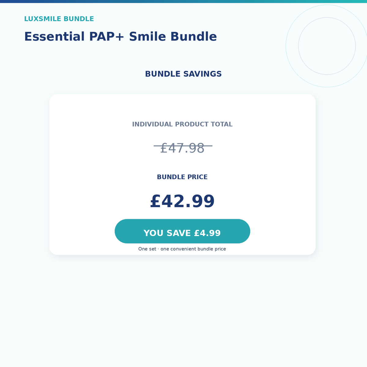 Luxsmile Essential PAP Smile Bundle Bundle Savings