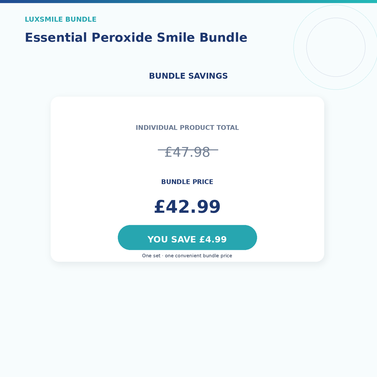Luxsmile Essential Peroxide Smile Bundle Bundle Savings