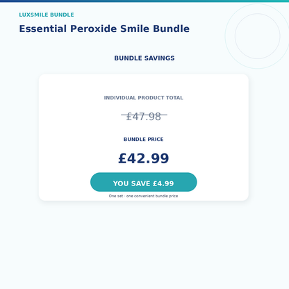Luxsmile Essential Peroxide Smile Bundle Bundle Savings