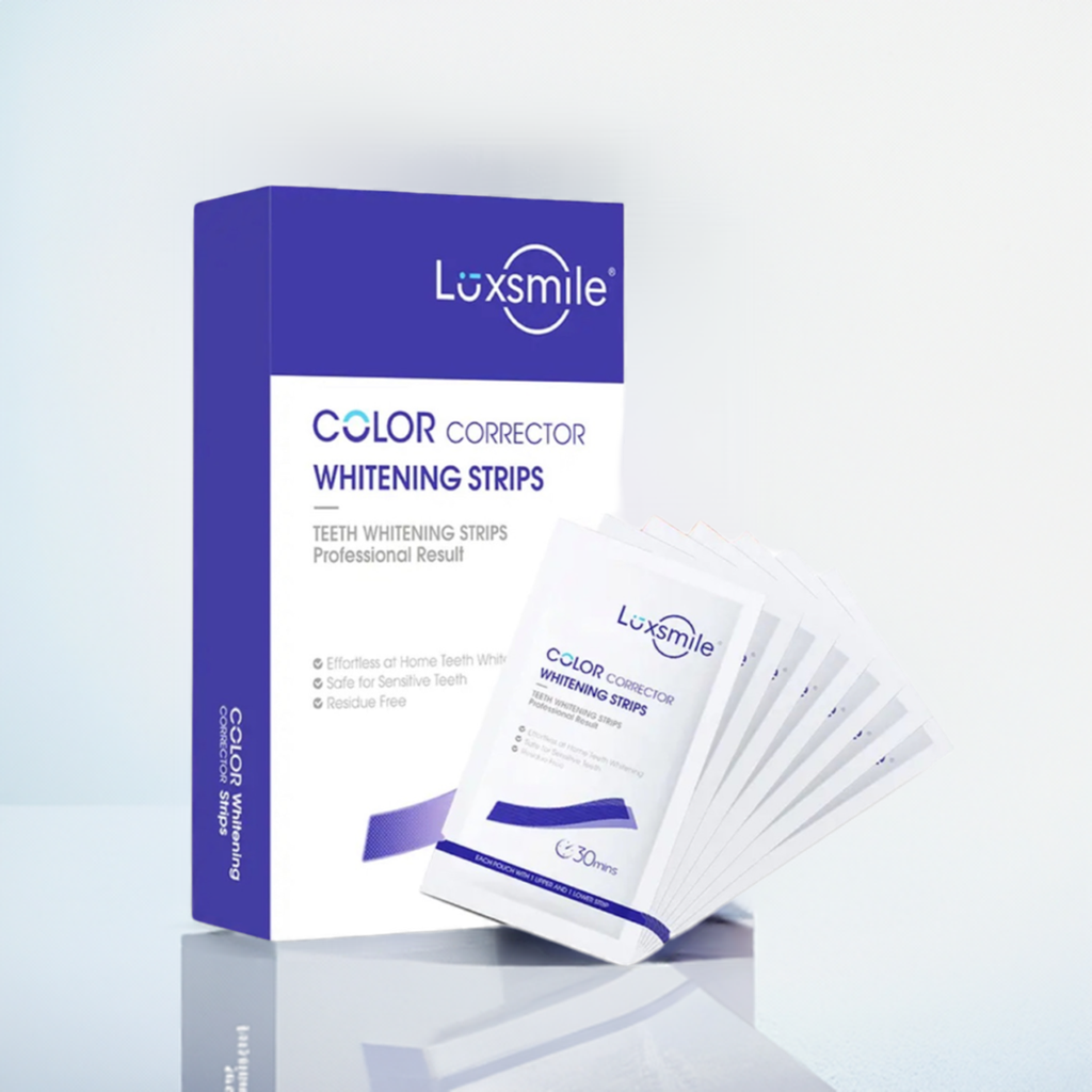 LUXSMILE 28 Teeth Whitening Strips NO PEROXIDE 14 Days Supply