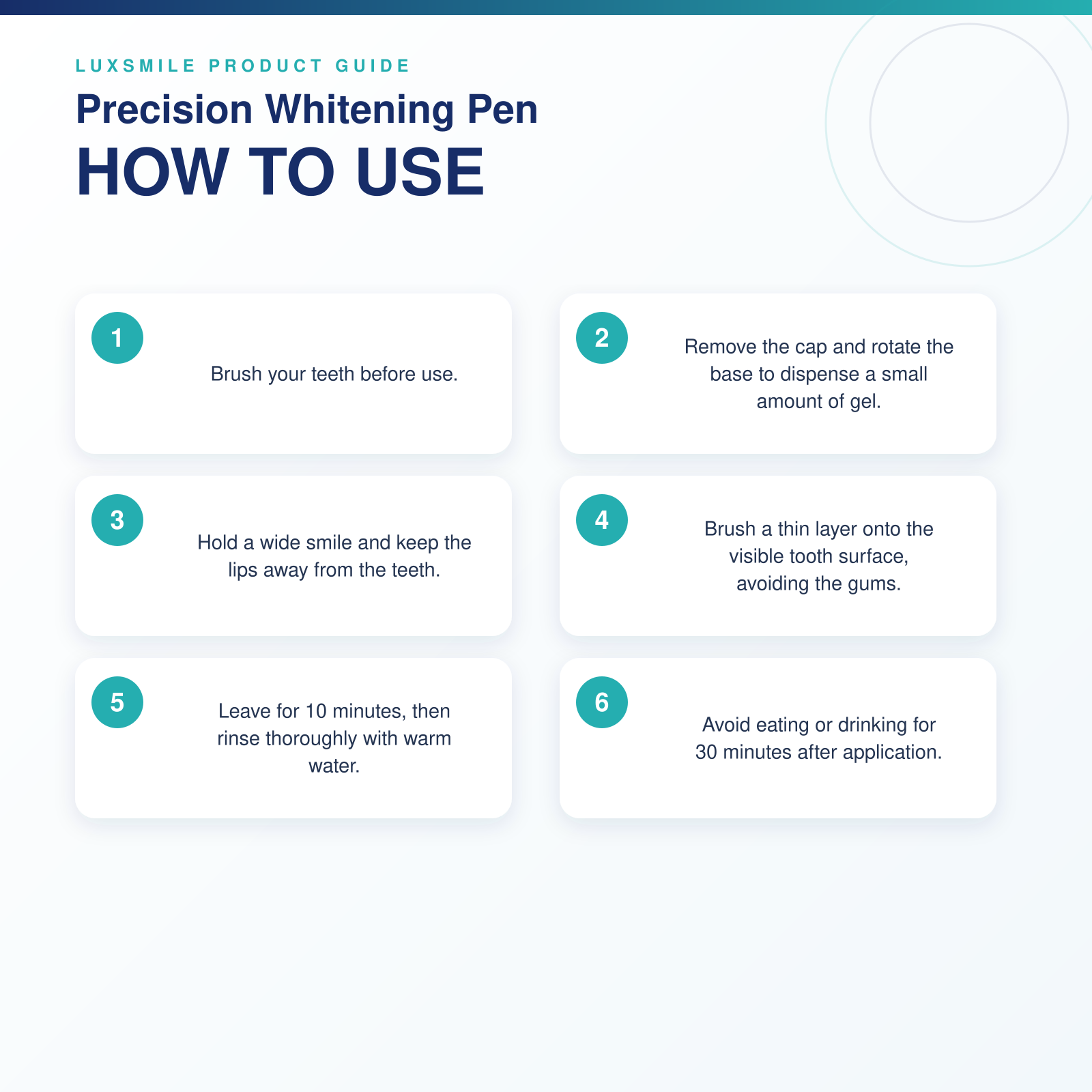 How to use the Luxsmile Precision Whitening Pen