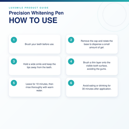 How to use the Luxsmile Precision Whitening Pen