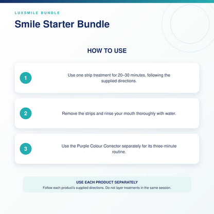 Smile Starter Bundle how to use