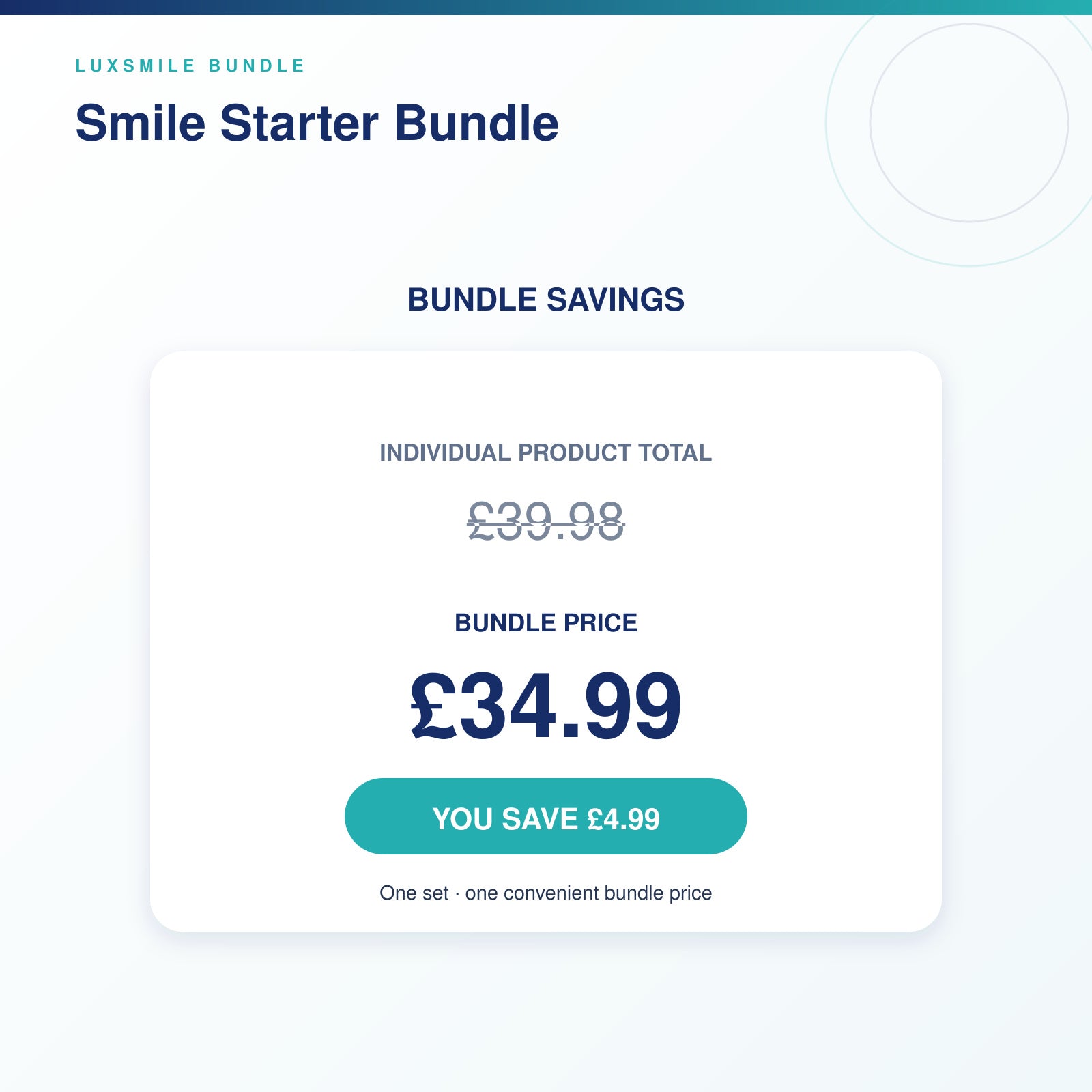 Smile Starter Bundle savings