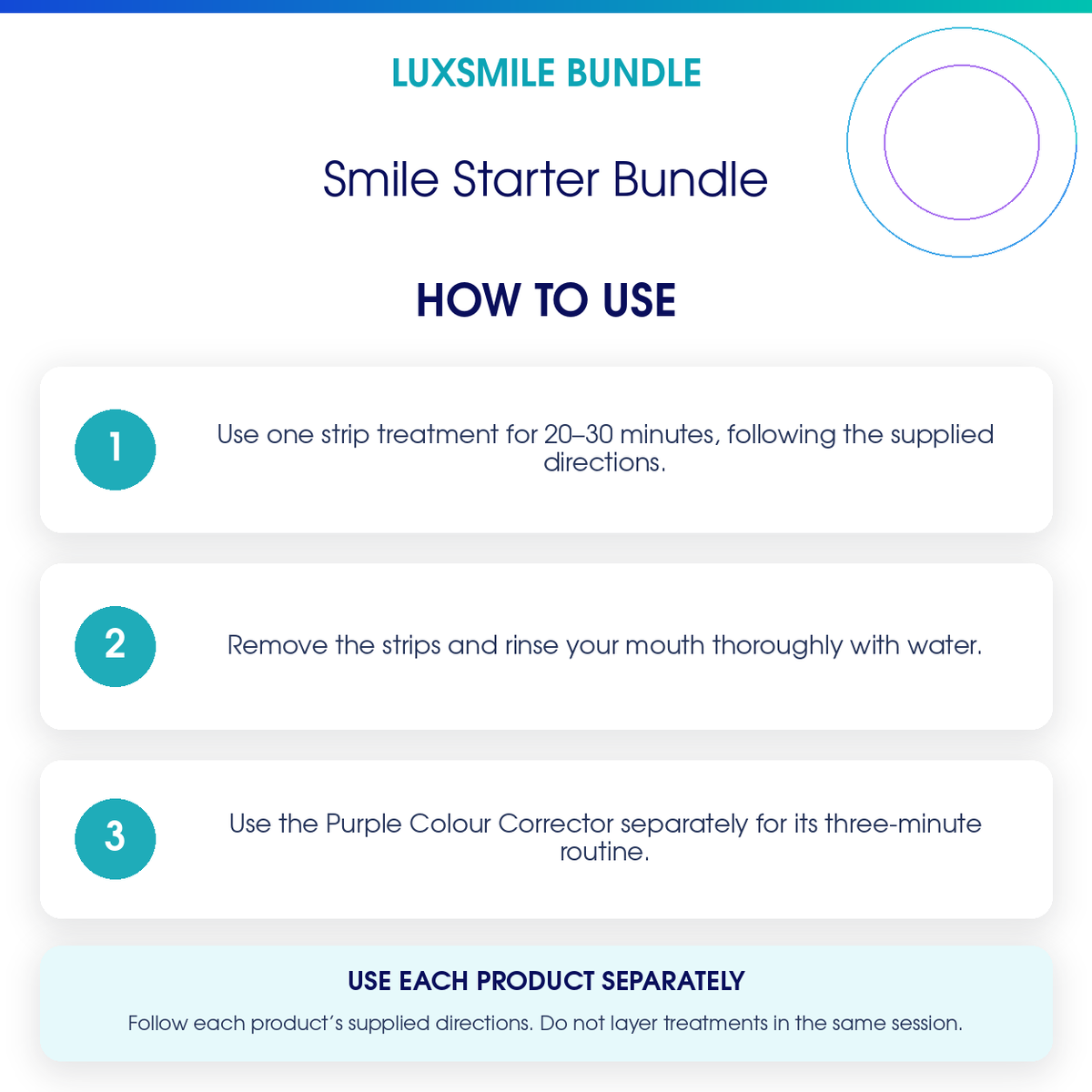 Smile Starter Bundle how to use