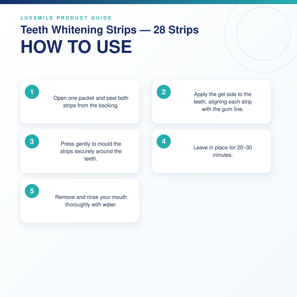 How to use Luxsmile Teeth Whitening Strips