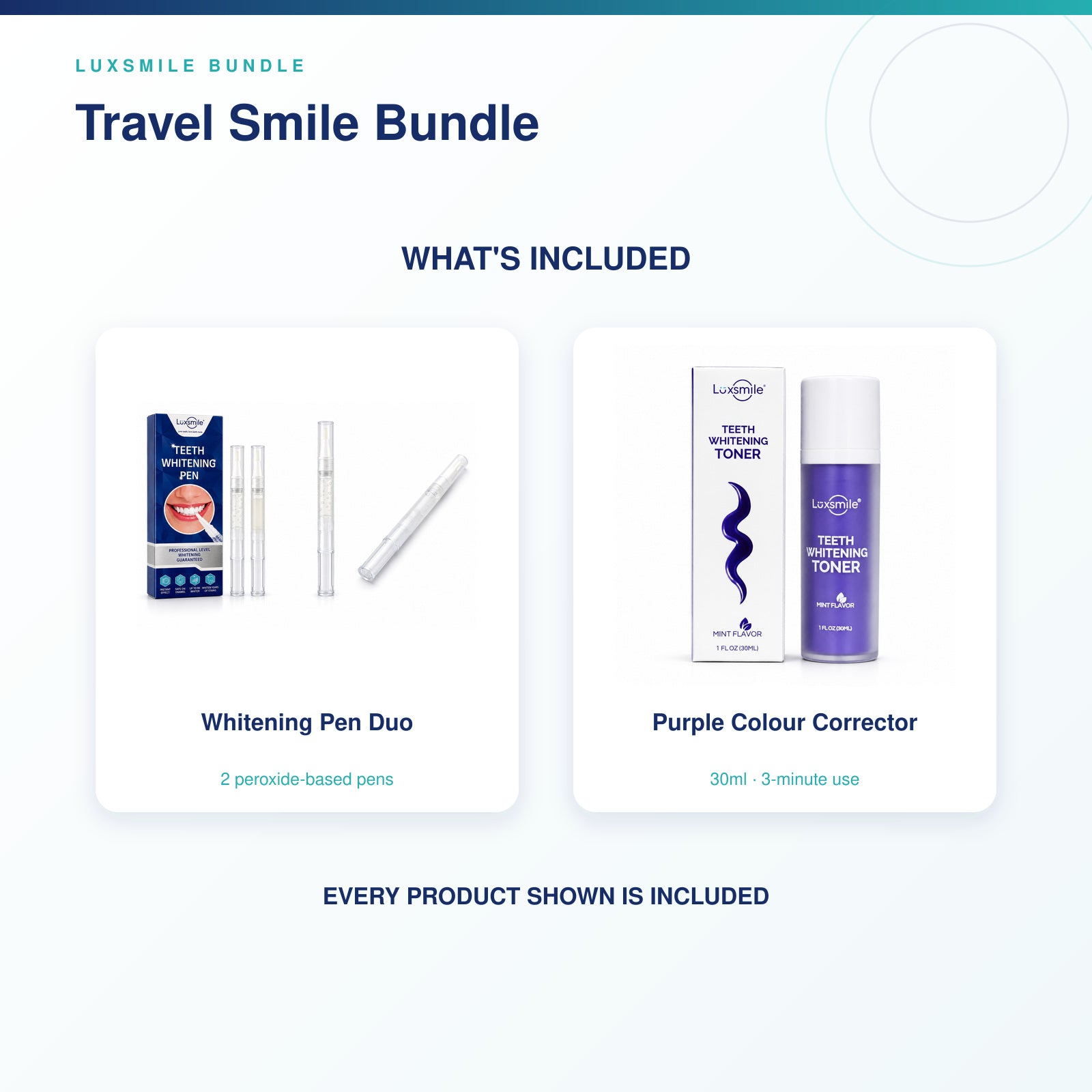 Travel Smile Bundle contents