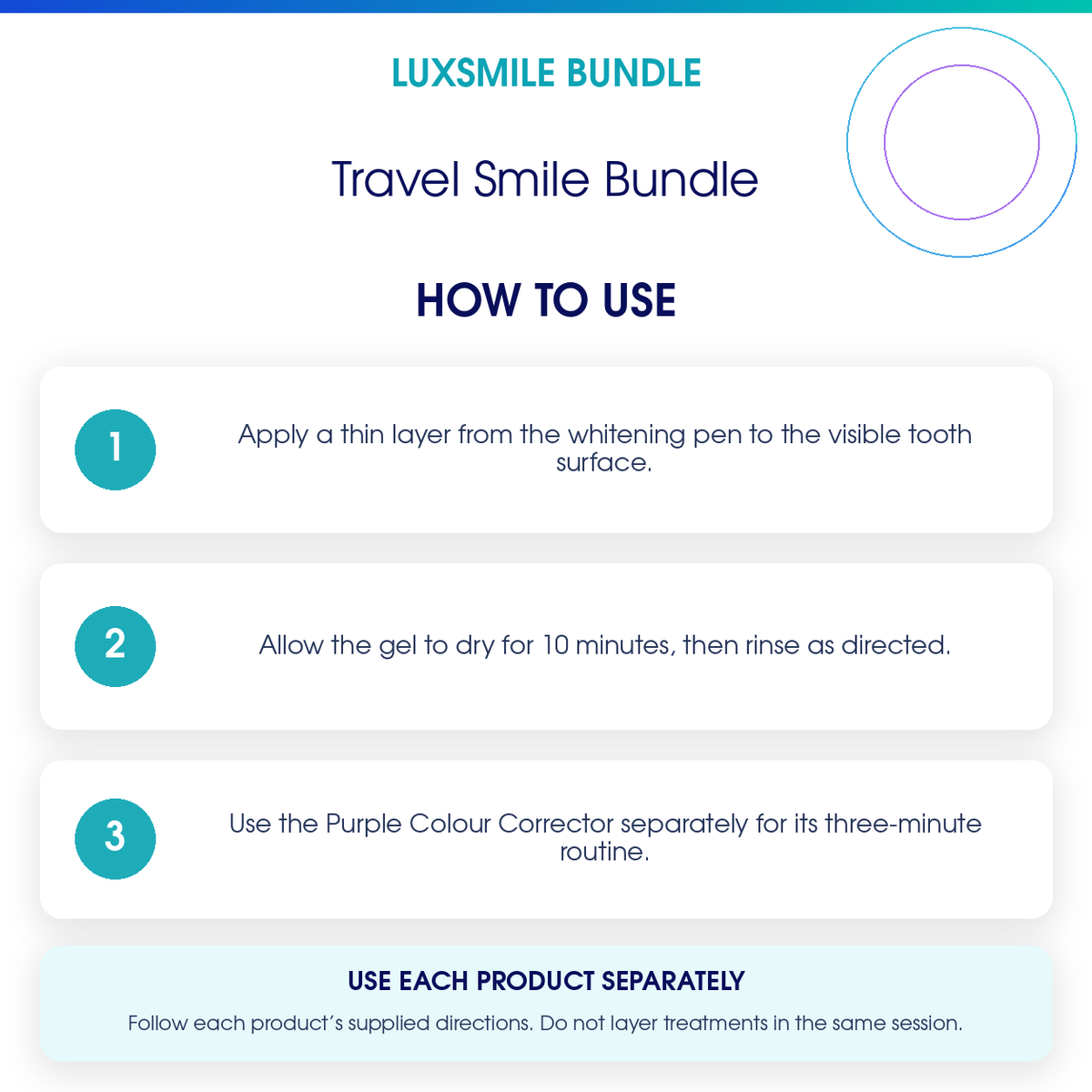 Travel Smile Bundle how to use