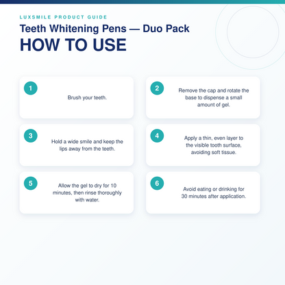 How to use Luxsmile Teeth Whitening Pens