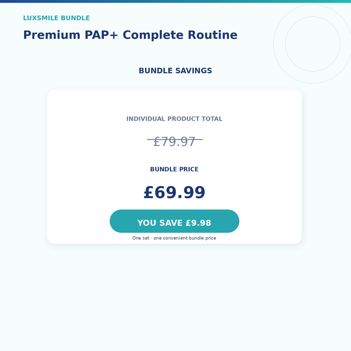 Luxsmile Premium PAP Complete Routine Bundle Savings