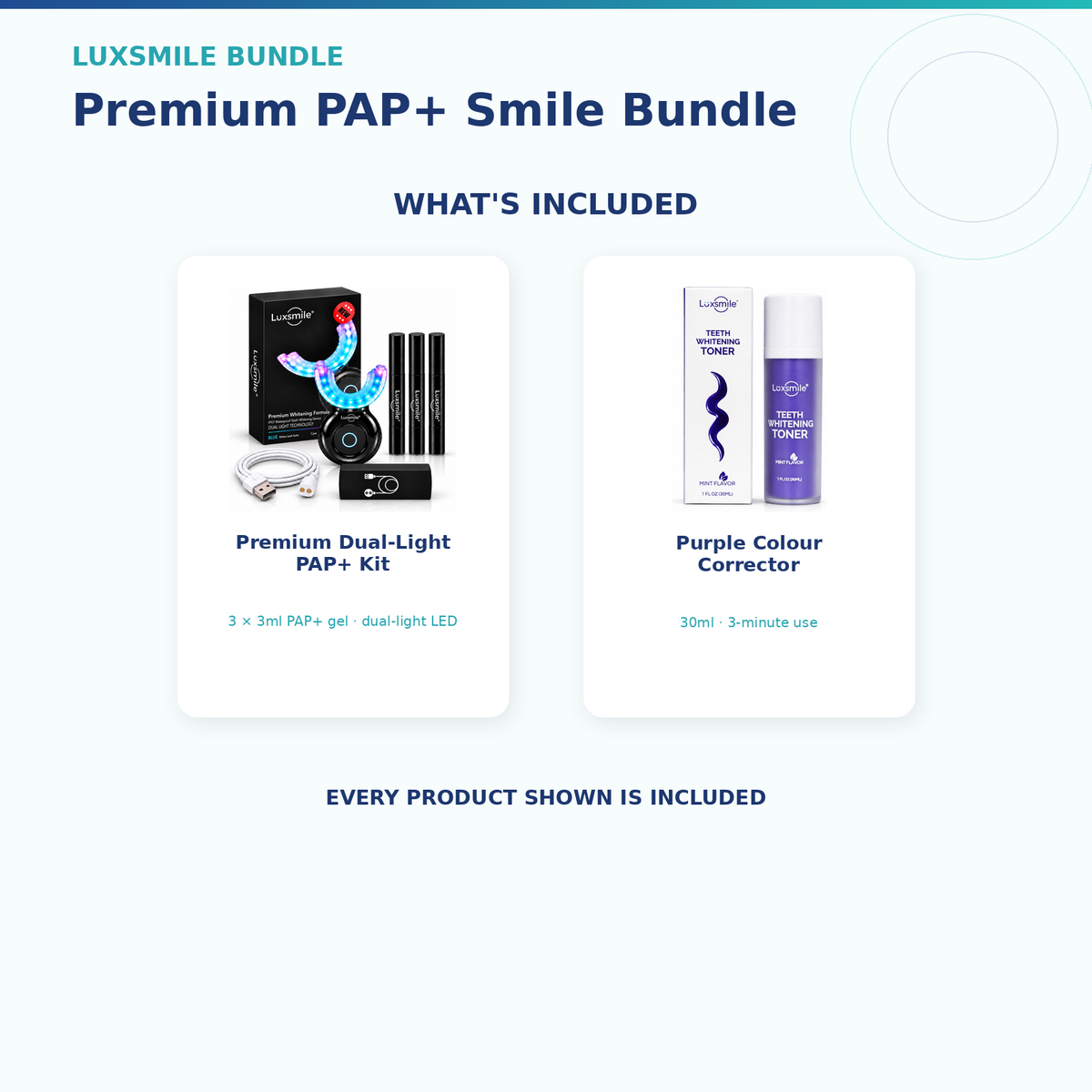 Luxsmile Premium PAP+ Smile Bundle — What's Included